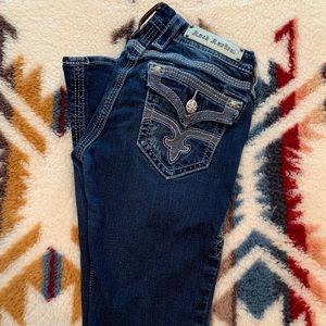 Rock Revival “Maggie Boot” dark wash bootcut jeans